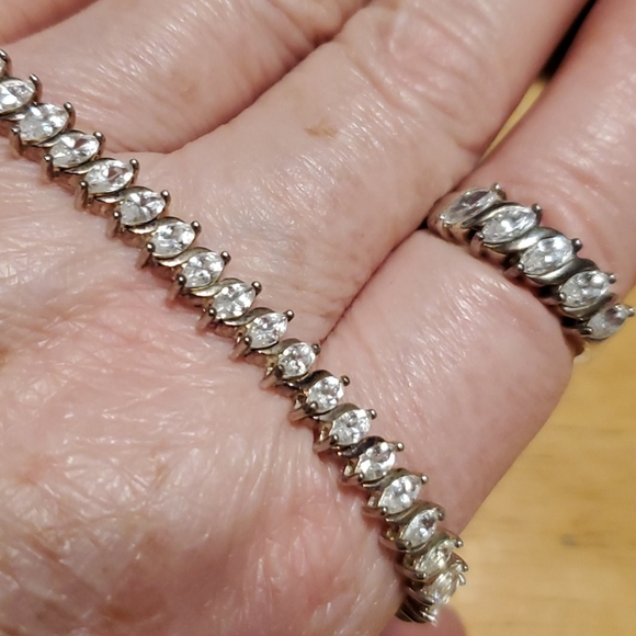 QVC Jewelry - Sterling Silver Bracelet & Ring